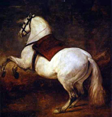 Diego Velazquez, A white horse, ca. 1634-35